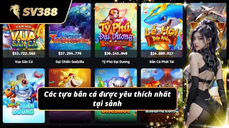 Các màn săn cá nổi bật với hiệu ứng đồ họa bắt mắt liên tục