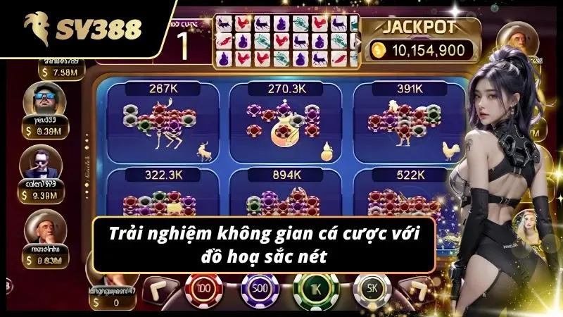 Cảm nhận khu vực đặt cược vô cùng hiện đại